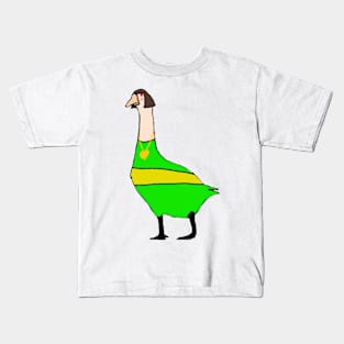 Chara from Undertale as a goose Kids T-Shirt